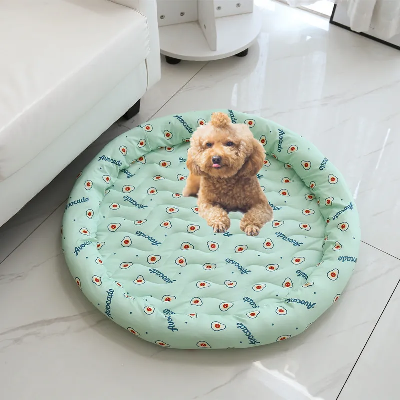 

2025 Hot Summer Pet Ice Silk Mat, Multi-color Optional Cool Pet Ice Nest