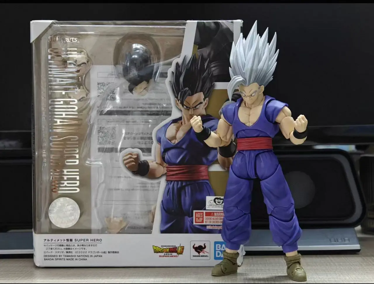 

Оригинальная фигурка Bandai S.H.Figuarts SHF Dragon Ball Super HERO SON GOHAN BEAST, готовая модель, игрушка, подарок для ребенка