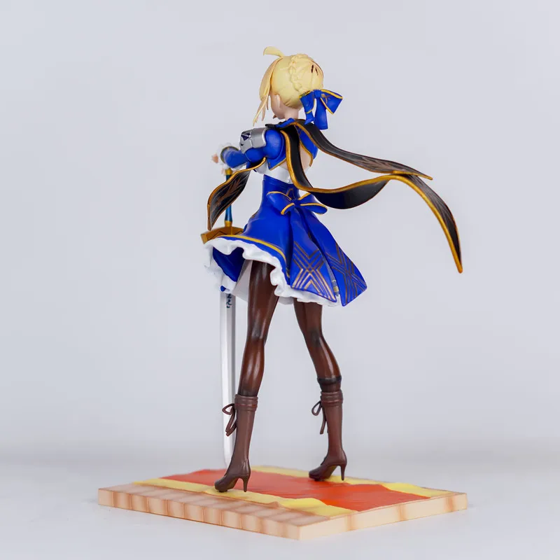 25cm Fate Stay Night Excalibur Saber Figure Artoria Pendragon Sword Knight Girl Statue Anime Model Toy Desktop Ornament Boy Gift - view 6