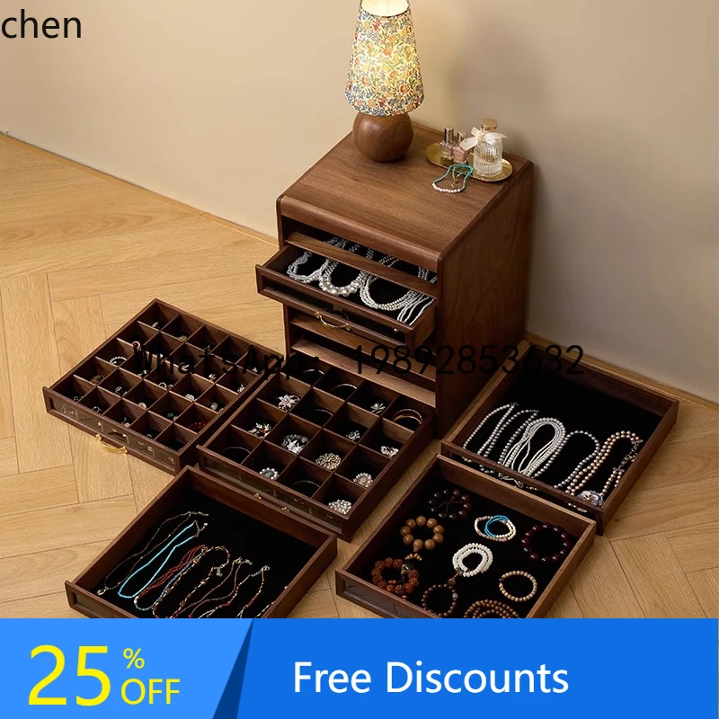 

Jewelry Storage Box with Drawer Exquisite Vintage Wood Jewelry Box