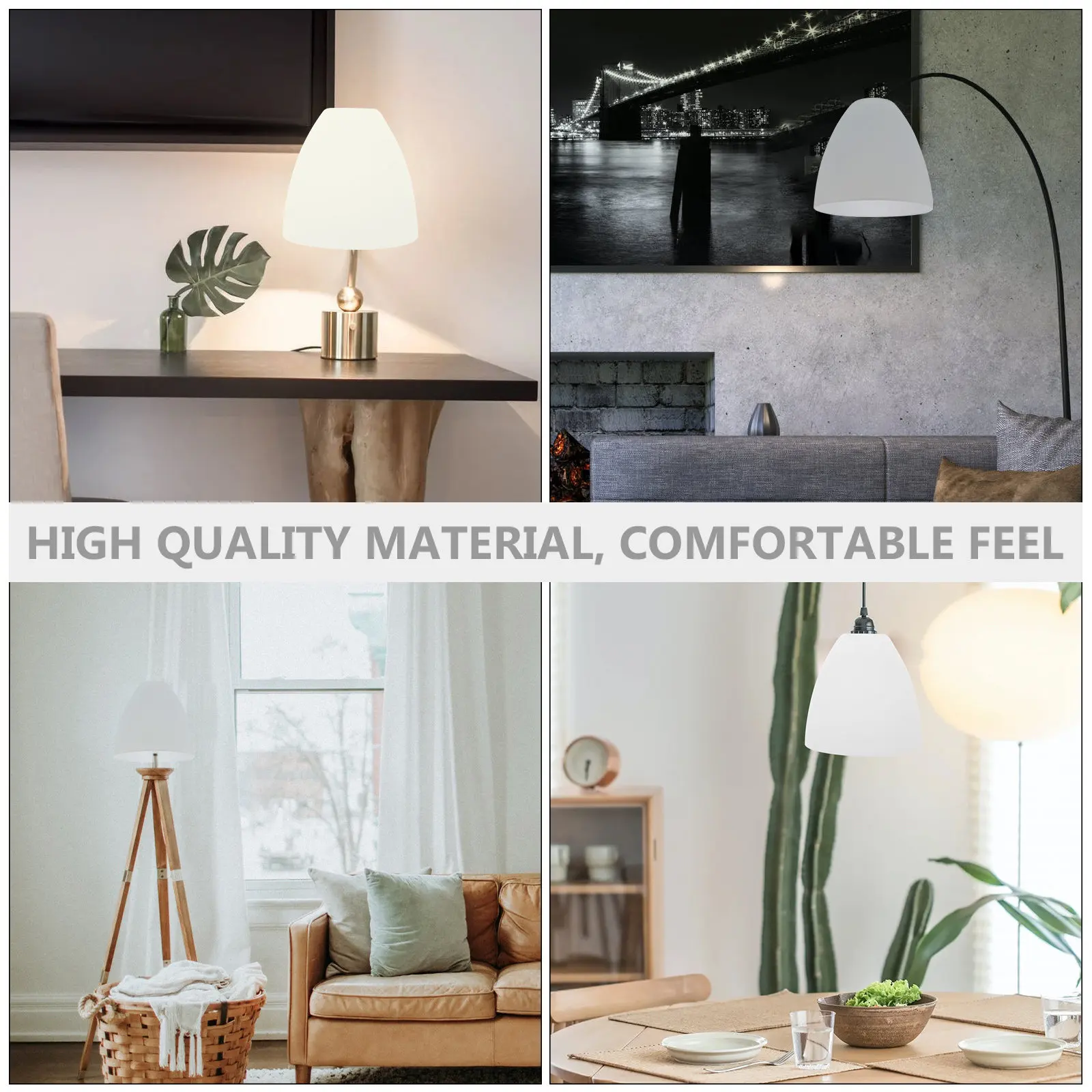 

1 шт. Матовый стеклянный плафон E27, белый, для потолочного светильника, декоративный, для создания теплой атмосферы