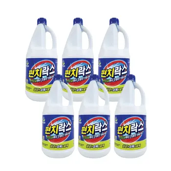 하루그린 살균 표백 청소 펀치락스 2L 6개 가정용 악취제거 욕실청소 곰팡이제거 바닥청소 