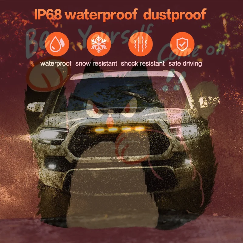 

Многофункциональные светодиодные ДХО с креплением на решетку: янтарно-белые фонари Eagle Eye Design — простая установка для пикапов и седанов