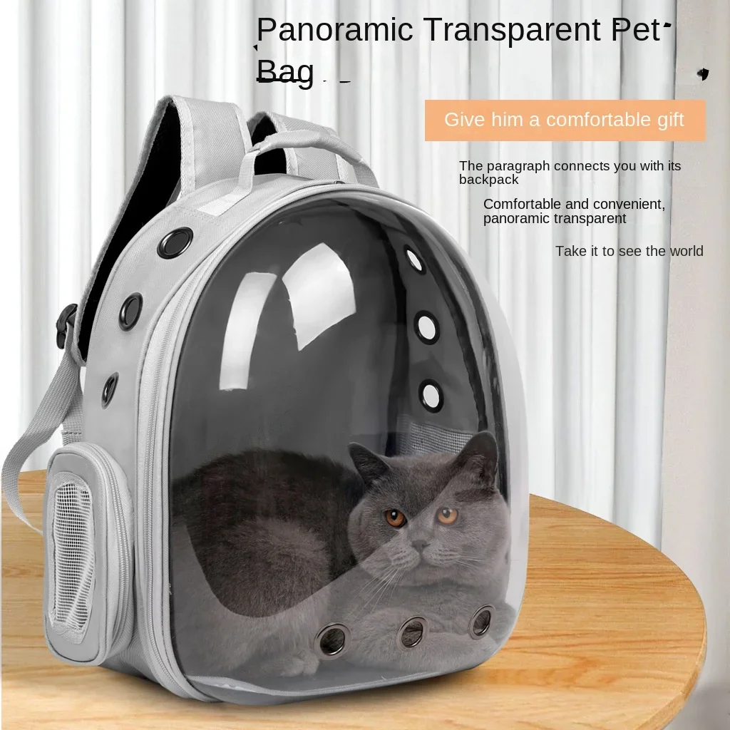 

Cat Carrier Backpack, Bubble Expandable Backpack Carrier, Pets and Small Dogs,Designed for Travel, Hiking, Walking & Outdoor Use