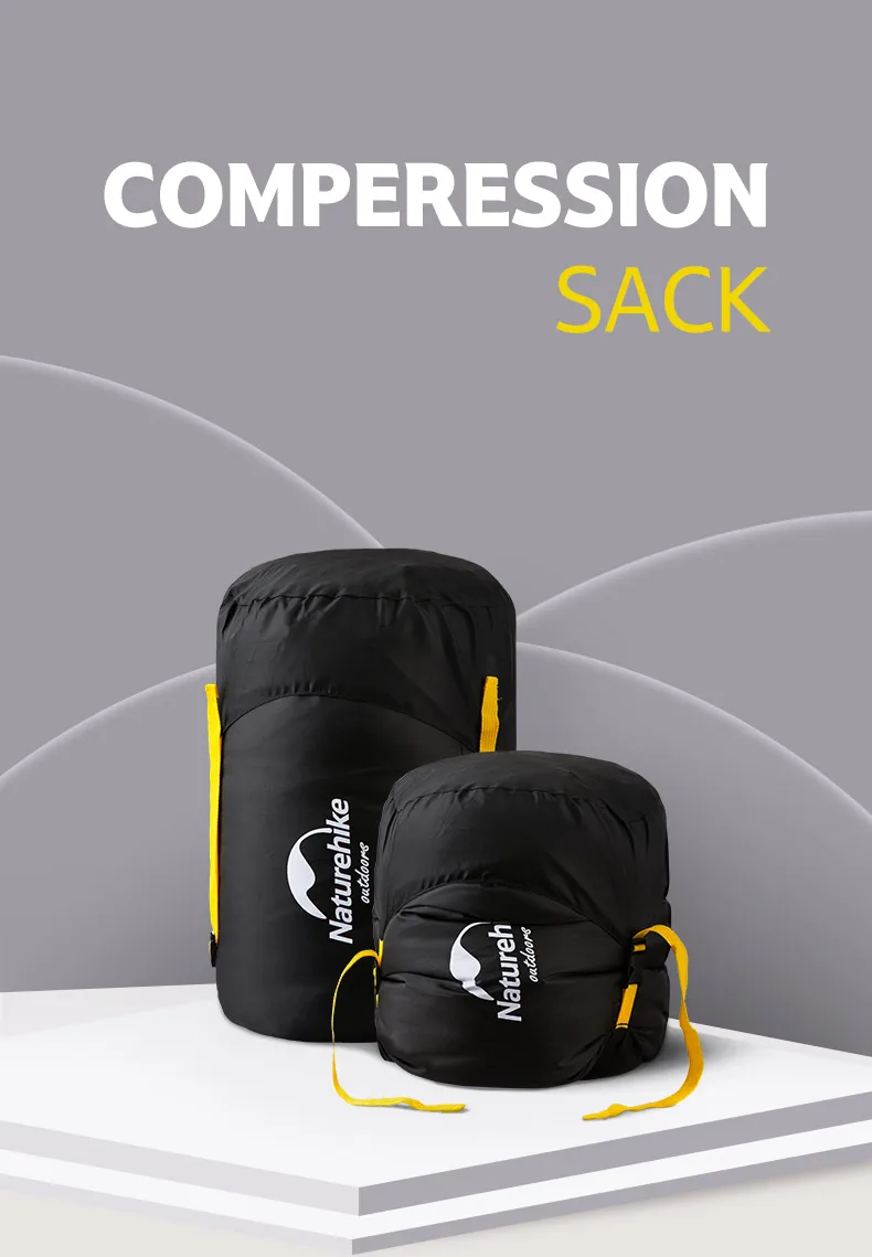 Naturehike Camping-Schlafsack, ultraleicht, faltbar, wasserdicht, Kompressionssäcke, 4-Jahreszeiten-Sack für Outdoor-Wandern, Kompressionssachen – Detail 1