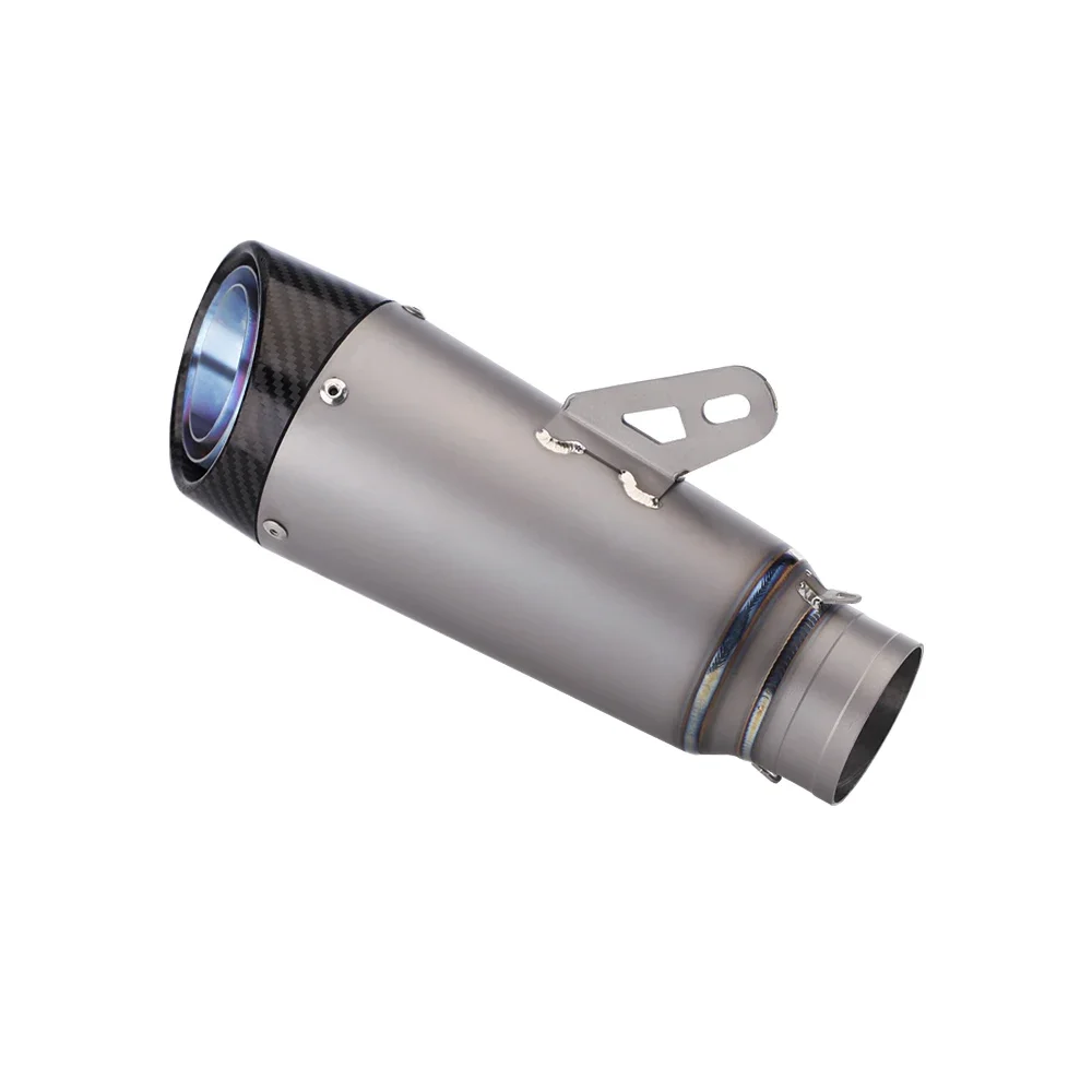 Factory Hot Selling 51mm Racing Motorcycle Exhaust Muffler GP Project General Sports Bicycle Muffler New Situation Titanium Allo