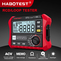 HABOTEST HT5910 Leakage Switch Tester LCD Digital Resistance Meter RCD/Loop Tester 1000 Data Storage Voltmeter Megohmmeter