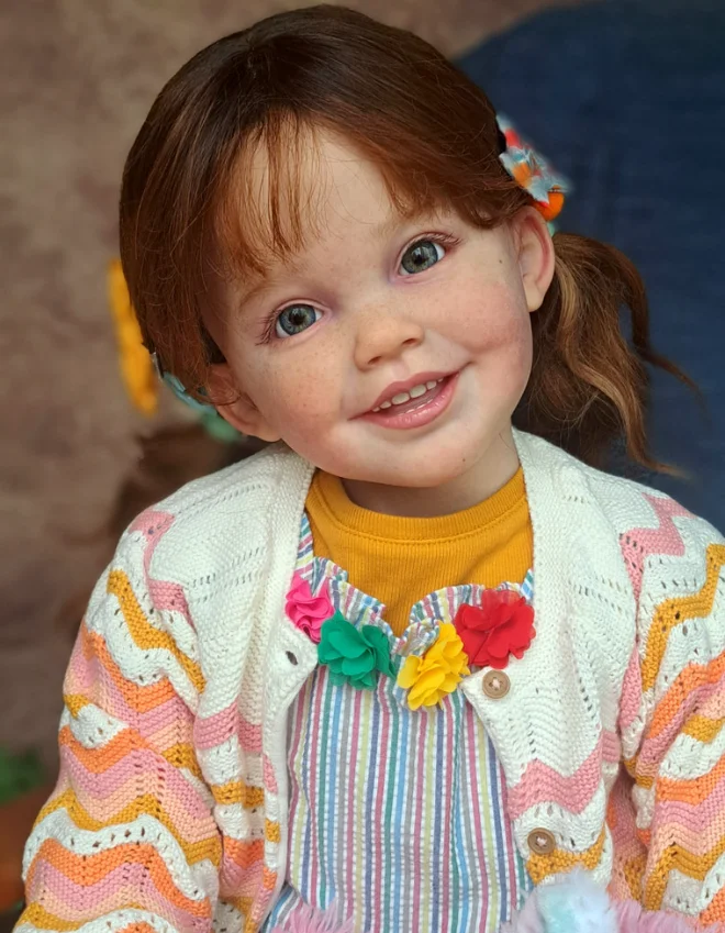 Delphi Reborn Vinyl Toddler Doll Kit by Ping Lau 42inches Sold Out Edition With Freckles
