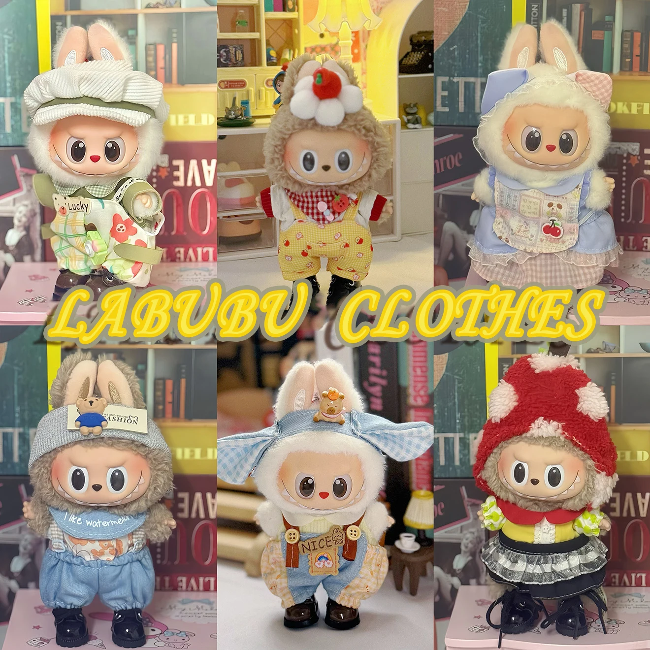 

labubu Party Kids' Clothes First and second generation blind boxes use Labubu Kids' clothes