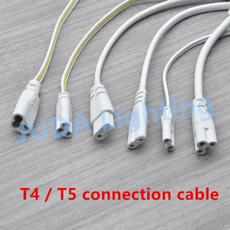 T4 T5 male female plug cable Power Cords Extension Cords connection wire cable assemblies led tube electrical wire accessories