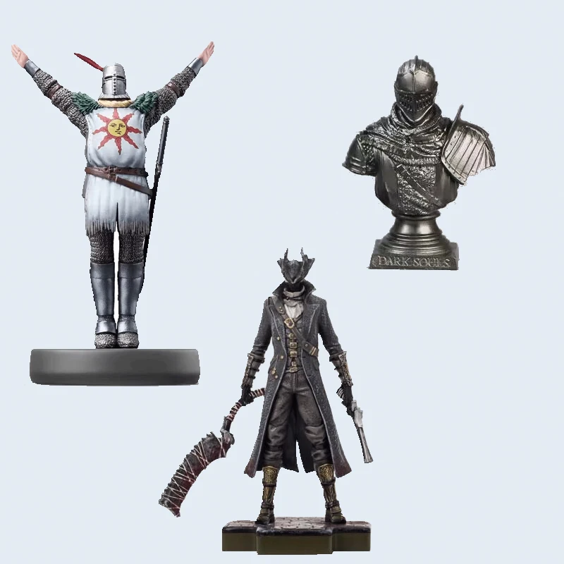 Modelo Hunter Bloodborne Dark Souls Solaire of Astora Black Knight figura de acción decoración de PVC muñeca de juguete regalo de cumpleaños