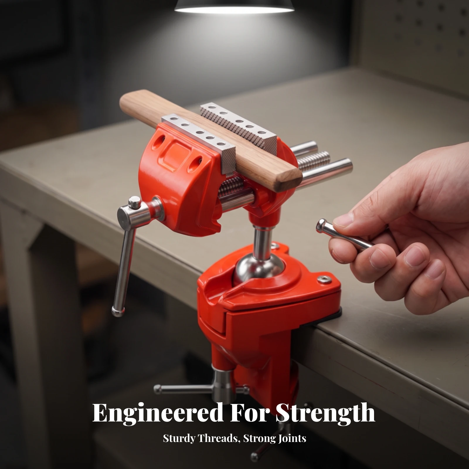 Bench Vise with Swivel Base 360 Degree Bench Vise Tool Universal Portable for Hobbyists, Model Making, Home Workshops