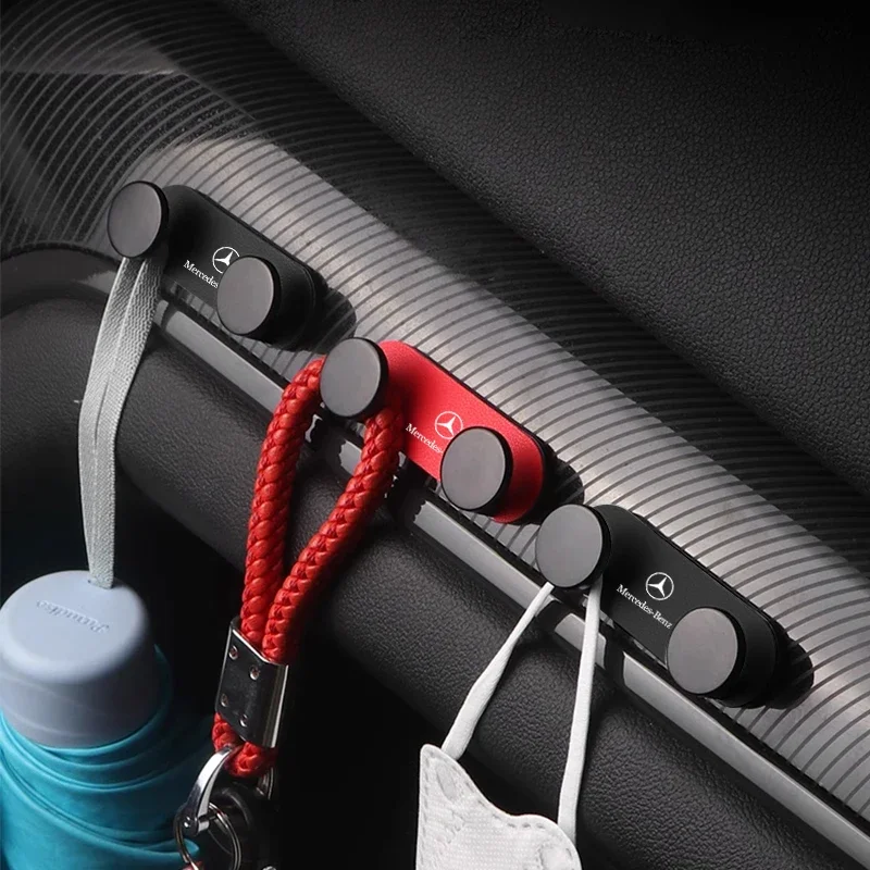 Auto Seat Headrest Hook Storage Hanger Car Vehicle Back Seat Organizer Holder Car Accessories For Mercedes Benz AMG C E S-Class