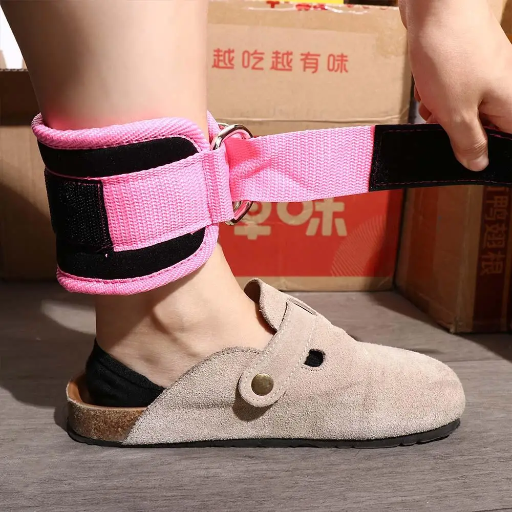 

Ankle Buckle Glute Workouts Leg Exercises Double D-Ring Ankle Cuffs Gym Workouts Leg Strength Trainer Cable Ankle Straps