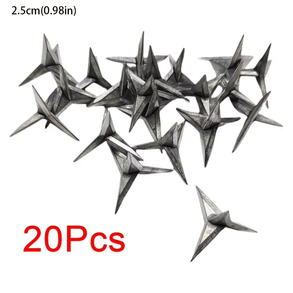 20Pcs Solid Carbon Steel Car Tire Puncture Anti-theft Tire Repair Nails Security Sturdy Construction