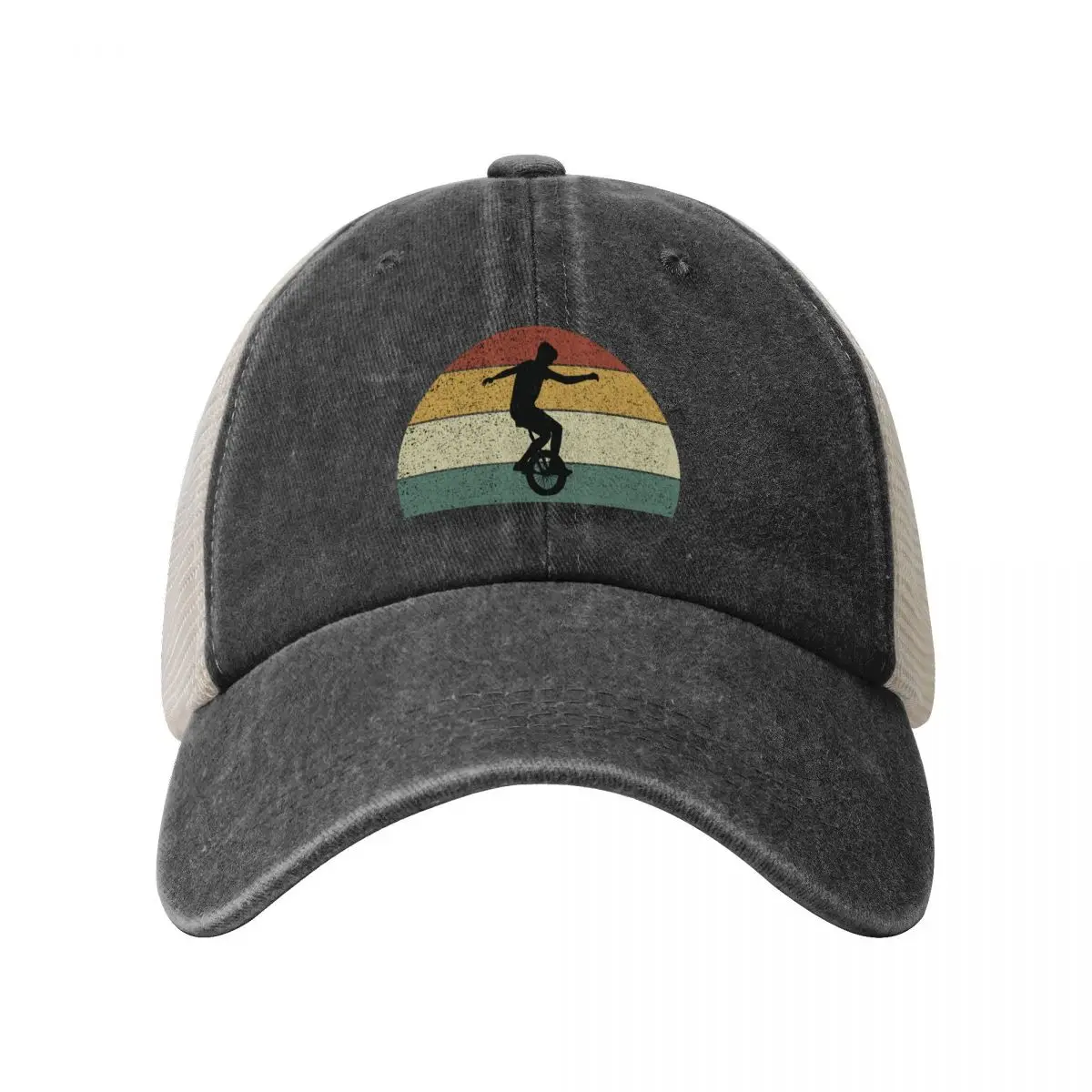 Vintage Retro Unicycle, Unicycle Rider, Funny Unicycle Baseball Cap Luxury Cap birthday Caps Male Women's