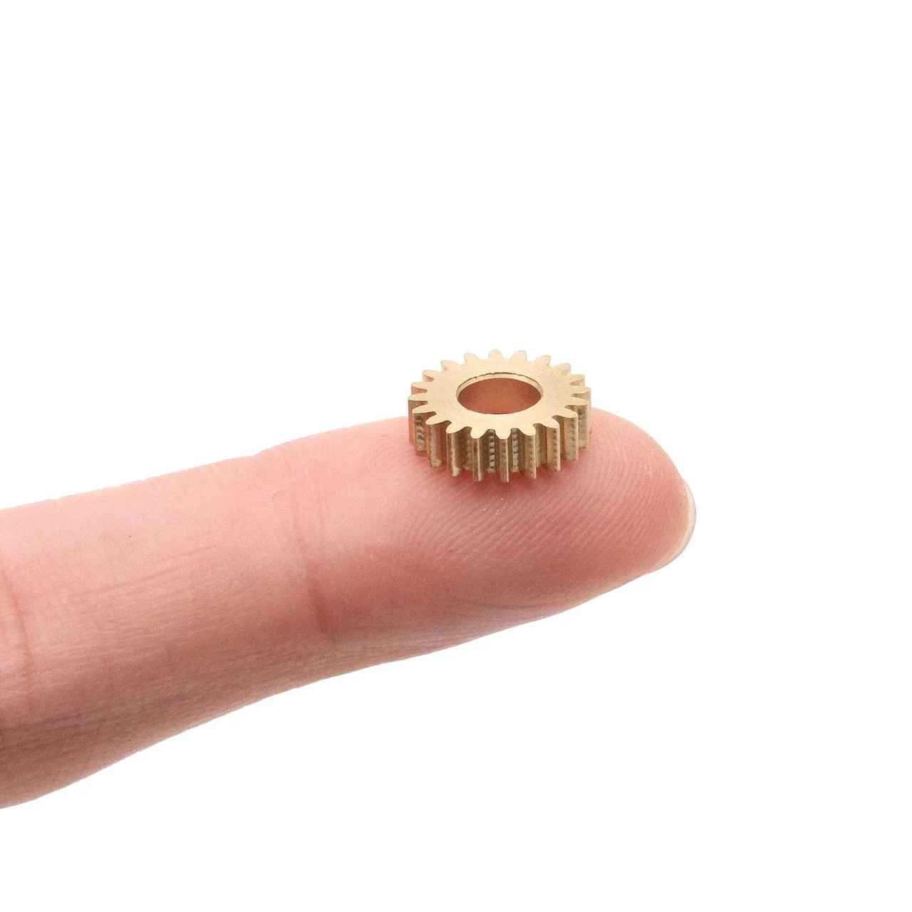 0.5 Module 20 Teeth Brass Straight Gear Precision Metal Motor Tank Model DIY Transmission Gear 5mm Tight Fit Holes