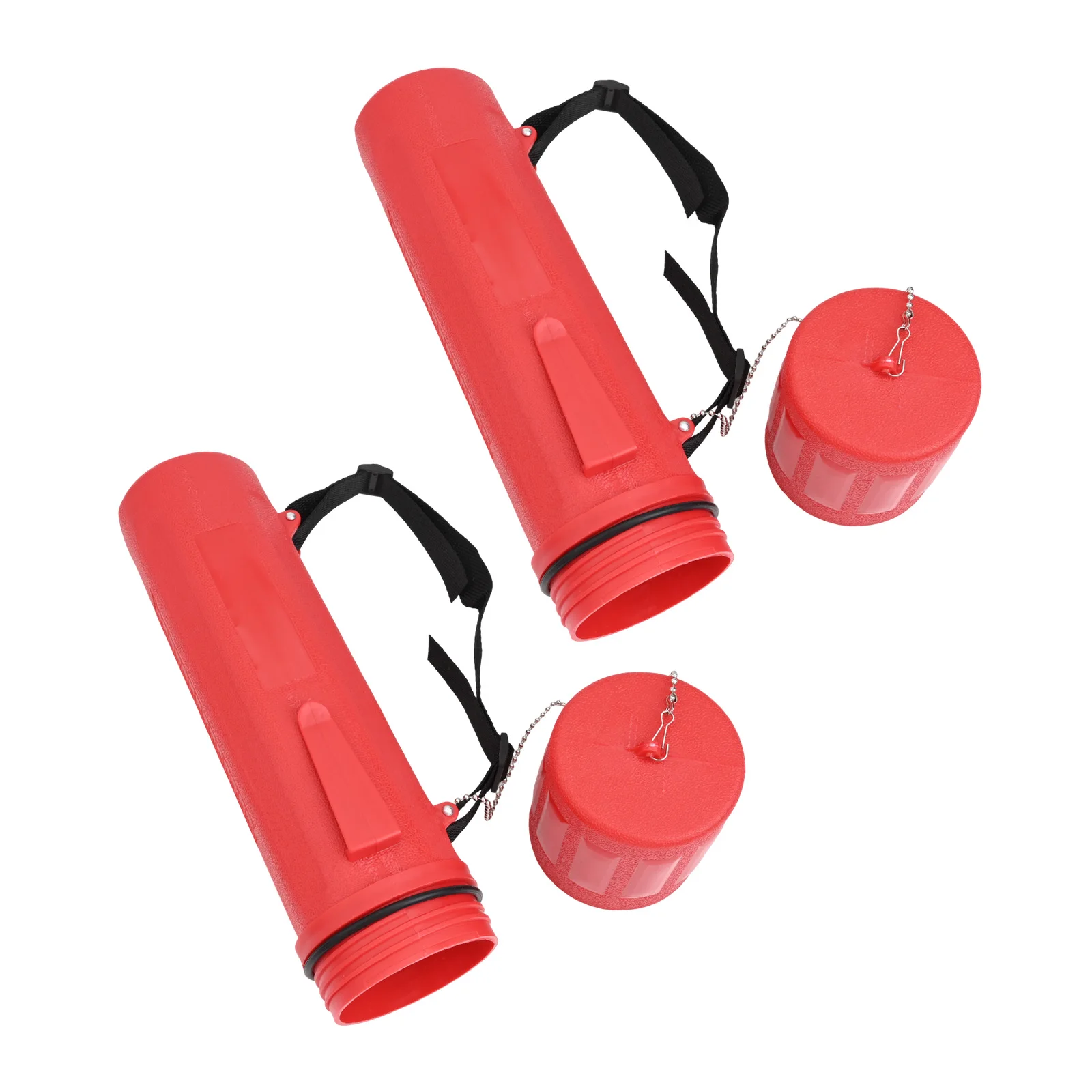 2pc Welding Electrode Storage Canister for 14 Inch Rods ABS Material Tube Organizer with Secure Lid and Portable Strap