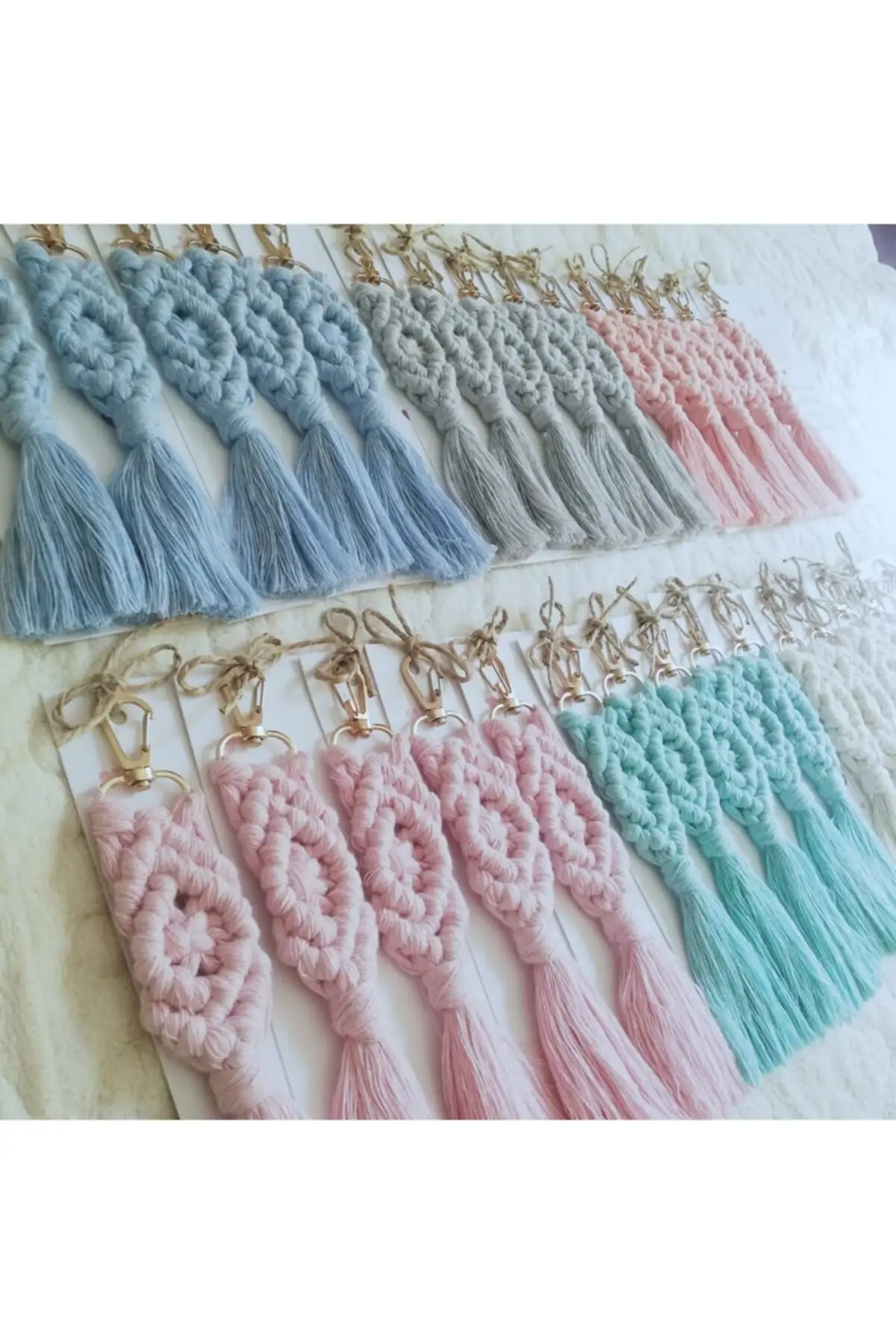 Macrame Keychain Custom Günlerinize 50 Pcs Customizable Birthday Wedding Engagement Party And Events For