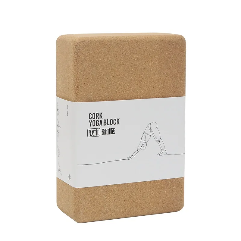 High Density Cork Yoga Block beginner leg Press Dance Brick Cork Yoga block