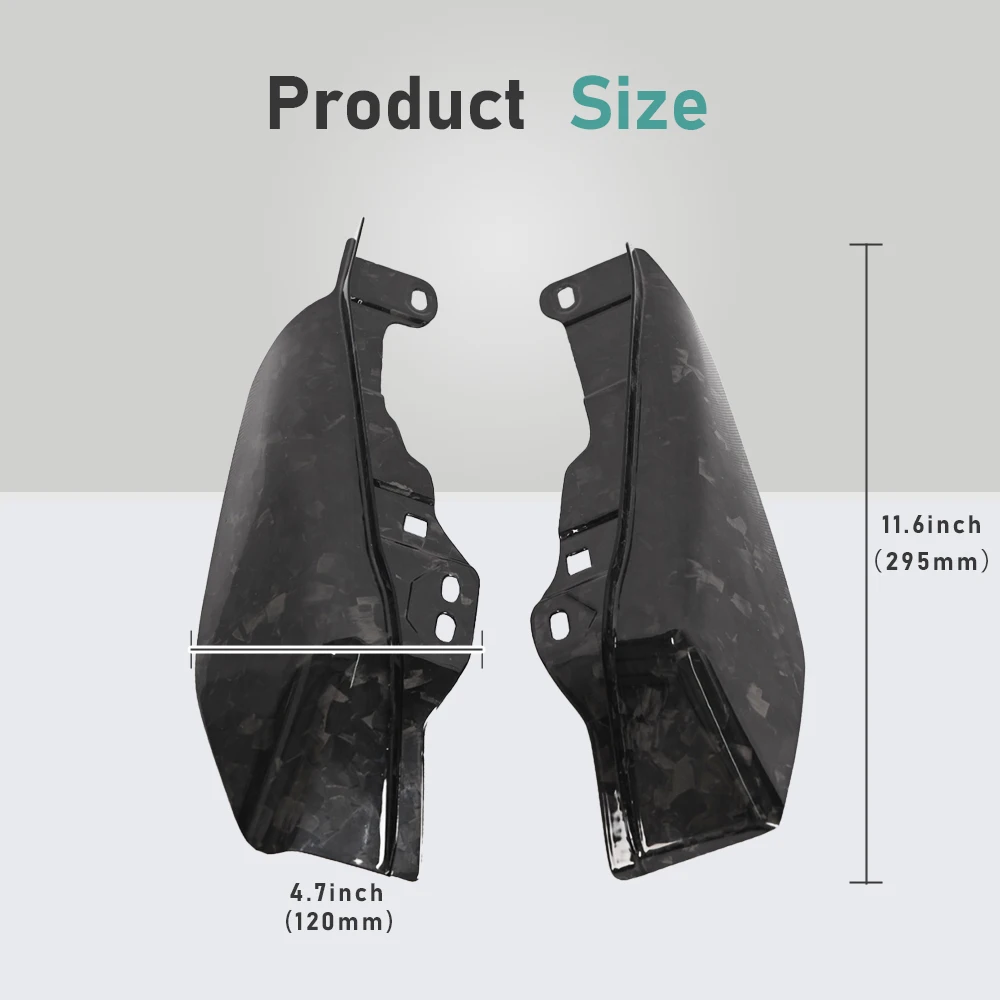 Motorcycle Accessories Forged Carbon Fiber Head Shield and Air Deflector for Harley Street Glide FLHT FLHR FLTRU FLTRX 2009-2023
