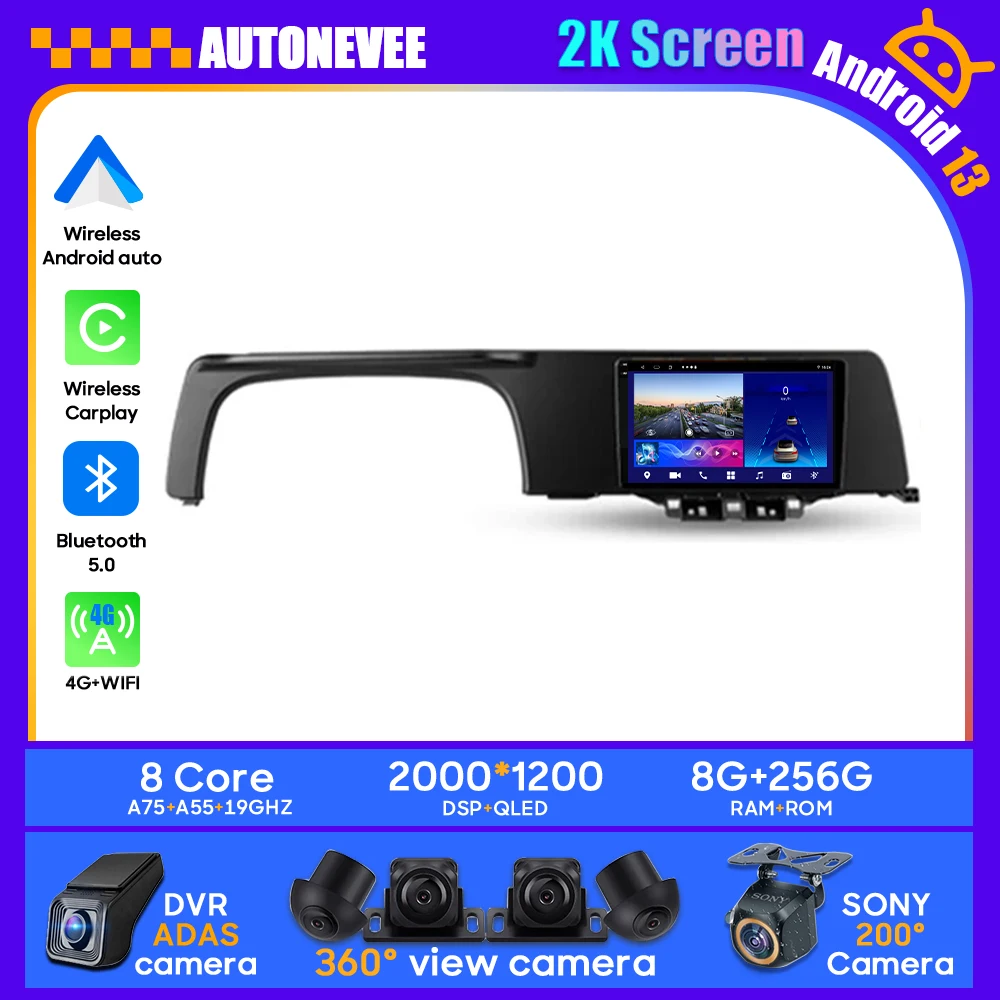 Android Car 13 For Kia Sonet 2020 - 2022 Stereo Multimedia Head Unit GPS BT Carplay Android Auto 2DIN Car Stereo Radio Player