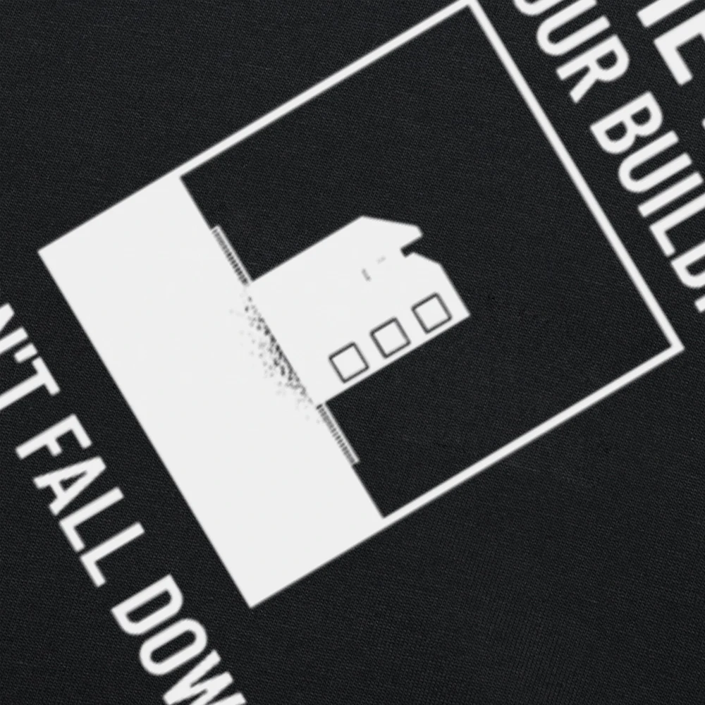 مضحك مهندس مدني الجرافيك تي شيرت الرجال النساء موضة عادية التي شيرت 100% القطن فضفاض المتضخم تي شيرت