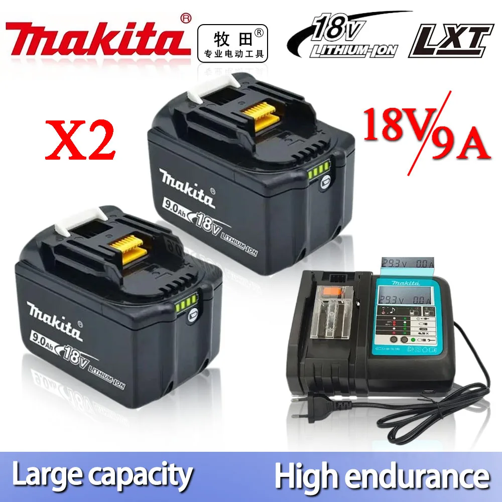 

Makita 18V Li-ion Replacement Battery 6AH 9AH 18AHLXT BL1860B BL1860 BL1850 BL1830 DHP482RFX9 BL1815 LXT400 for Cordless Drills