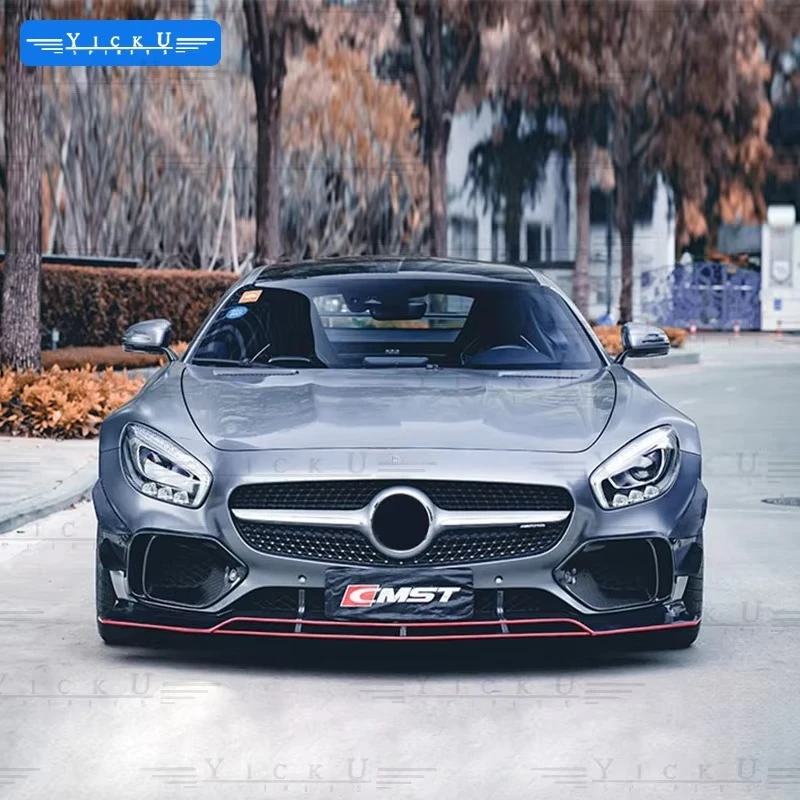 Auto Parts For 2015-2019  GT GTS Upgrade CMST Style Body Kit Front Lip Side Skirts Rear Diffuser Spoiler