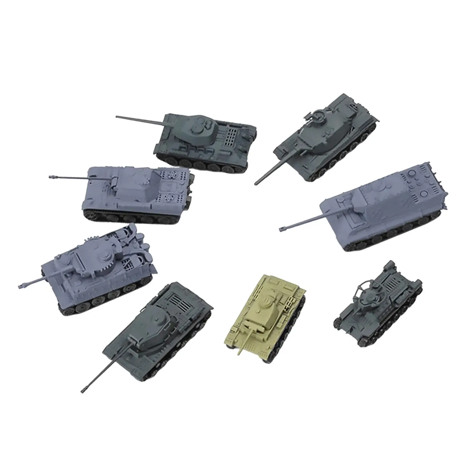 16pcs 1/72 Scale Assemble Tank Kits DIY Battle Tank Puzzle Kids Gifts