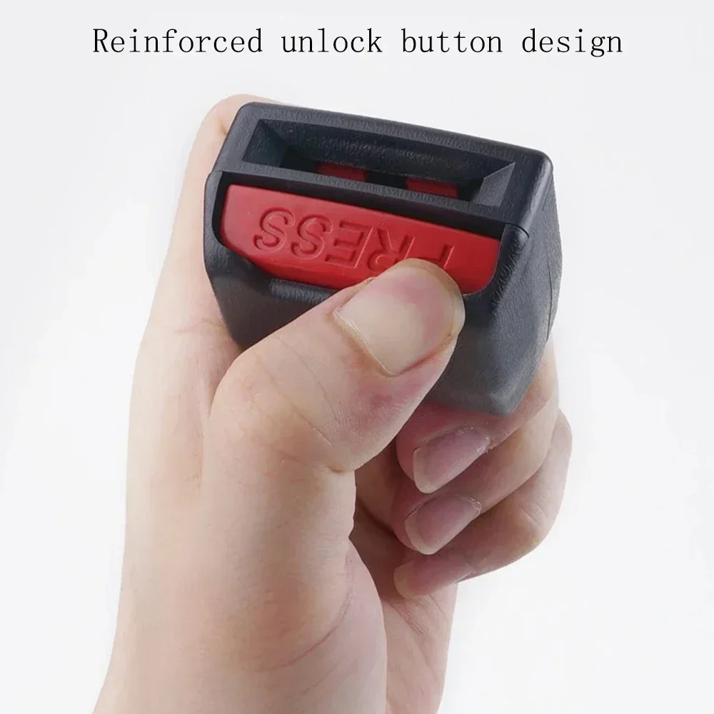 2Pcs Car Seat Belt Insert Buckle Extender Buckle Safety Seat Lock Converter