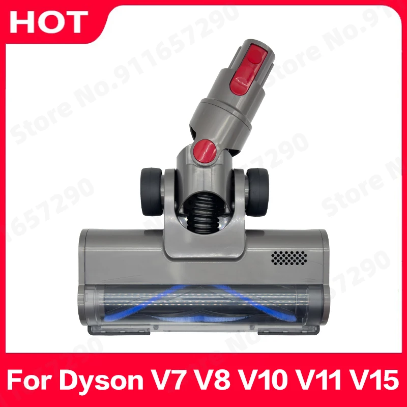 Brush Head For Dyson V7 V8 V10 V11 V15 Cleaner Plastic Replacement Spare Parts With Dust Detector Light Accessories