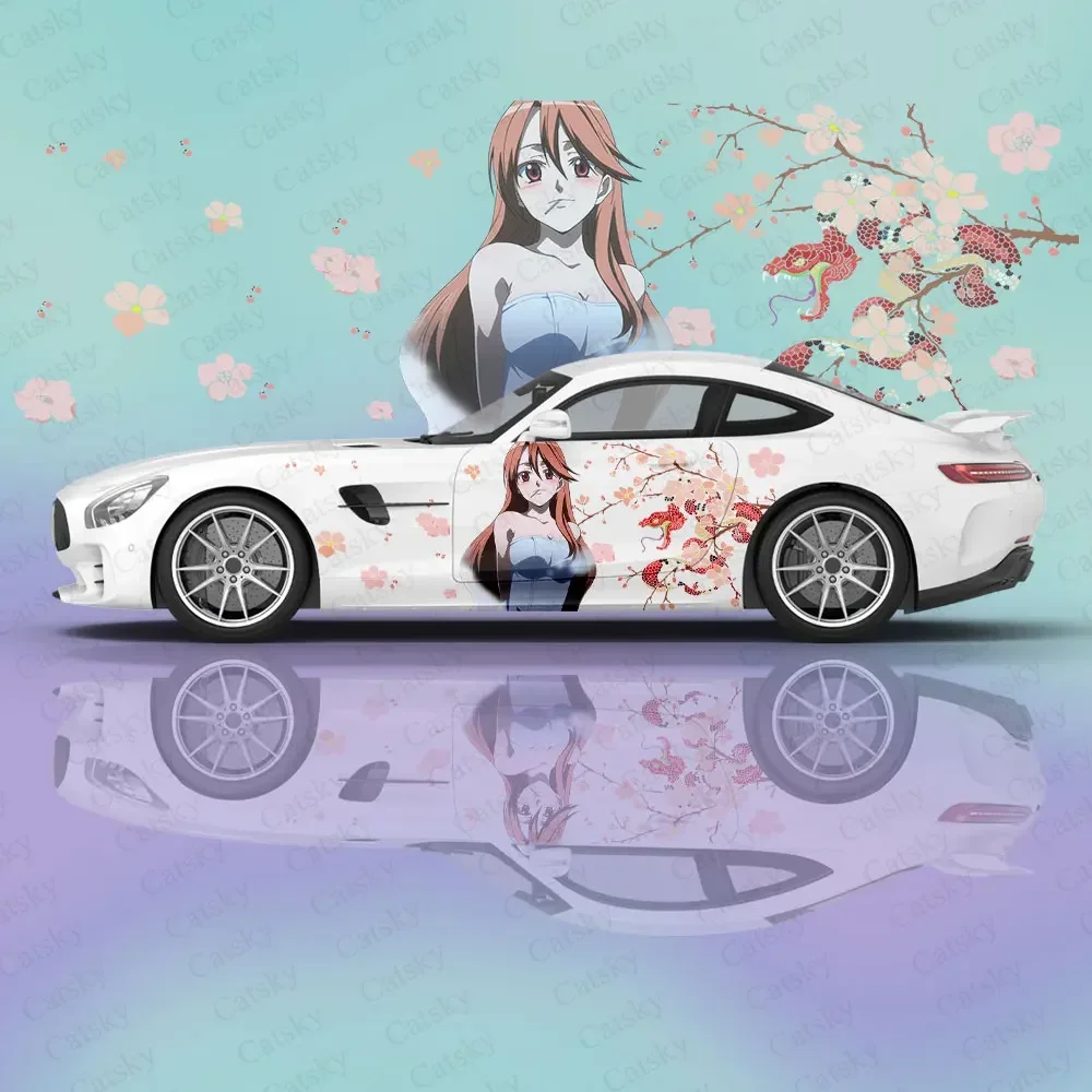 Custom Chelsea Akame ga Kill! Car Accessories Anime Body Stickers  Auto Side Film Decal Body Sticker SUV Decoration Pattern