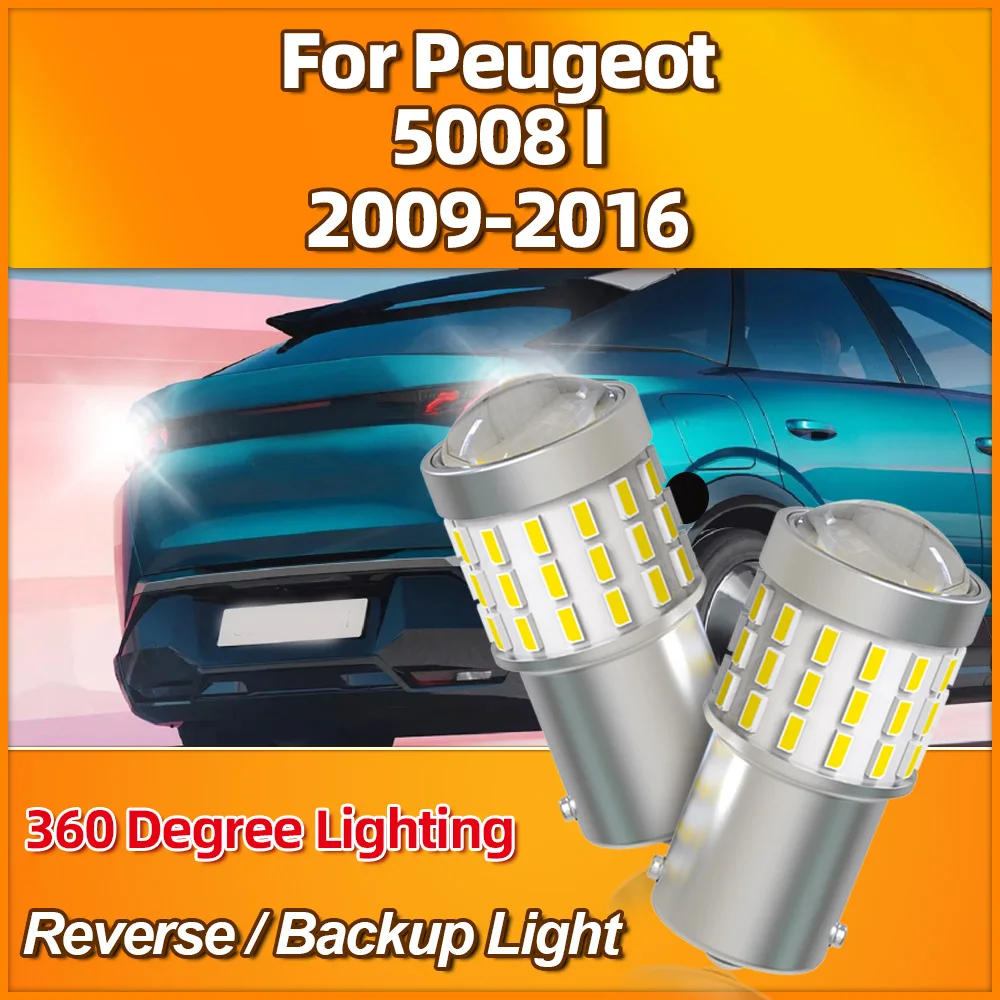 

2Pcs 3400LM LED Reverse Car Lights Bulbs 12V 6000K Rear Brake Lamps For Peugeot 5008 I 2009 2010 2011 2012 2013 2014 2015 2016