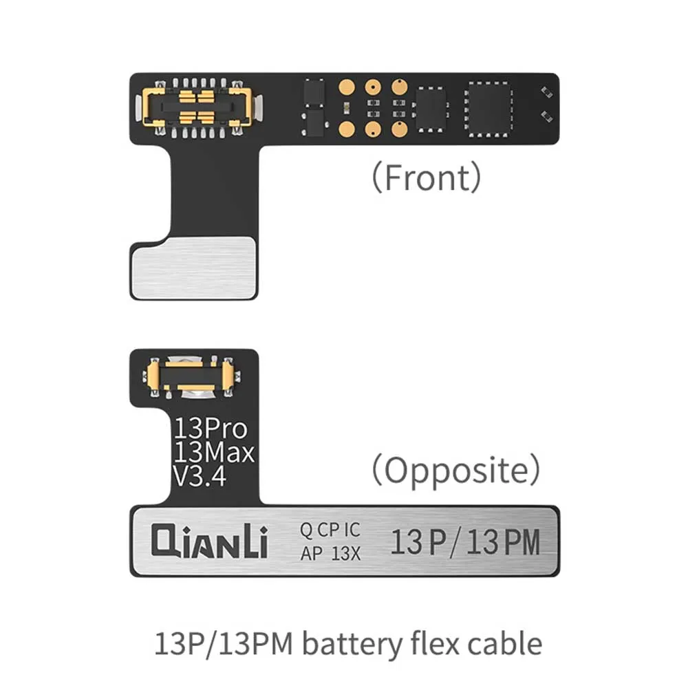 Imagem -03 - Linha de Voo Externa do Cabo Flexível Fpc da Bateria de Qianli Placa Pequena para 1113 Pro Série Máxima para a Cópia de Energia Icopy Plus Apollo um