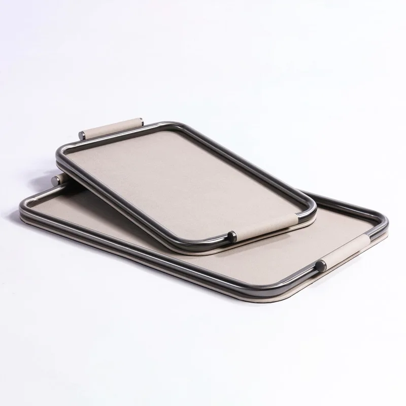 PYJ modern simple living room coffee table dining table leather storage tray ornament
