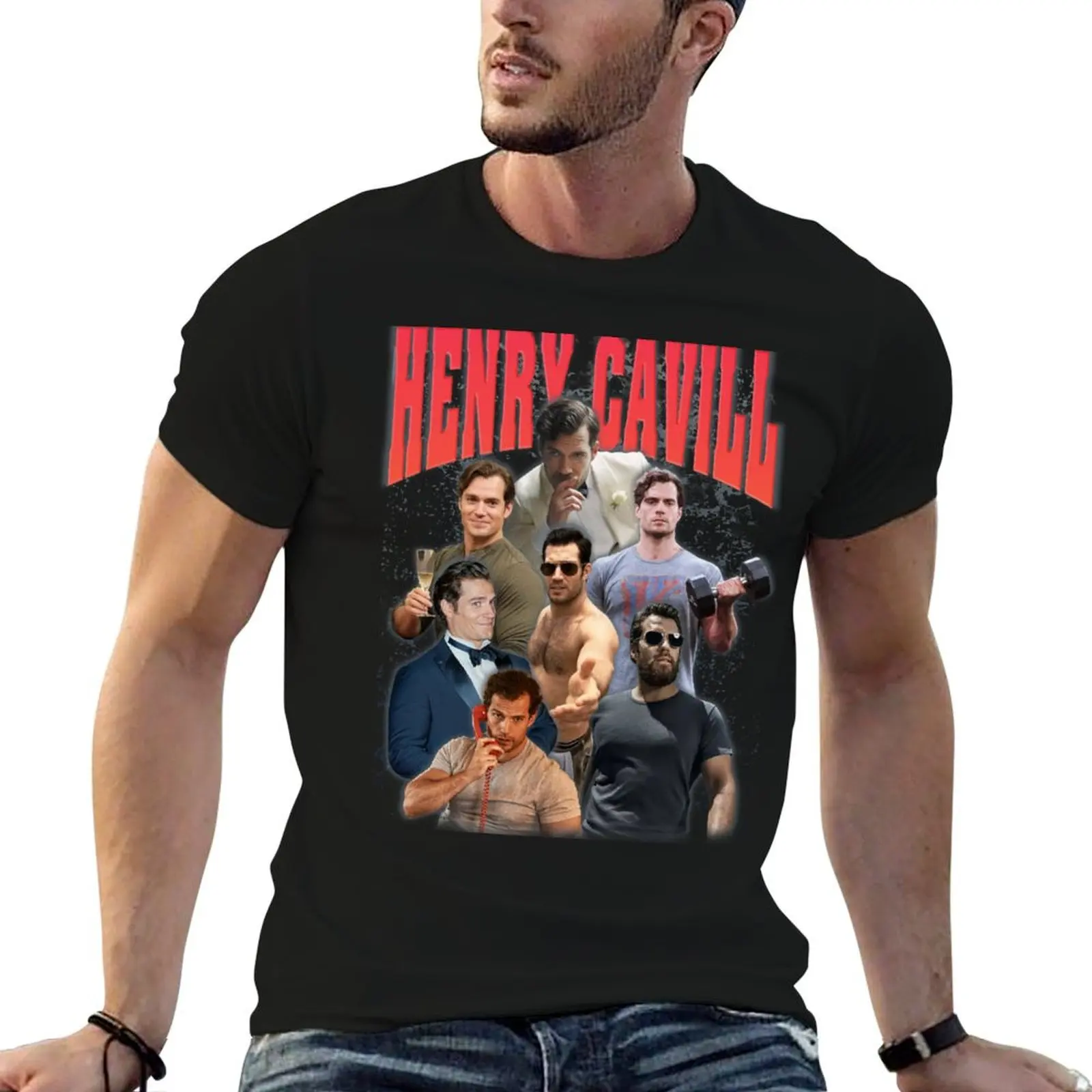 Henry Cavill T-Shirt summer top Blouse clothes for men