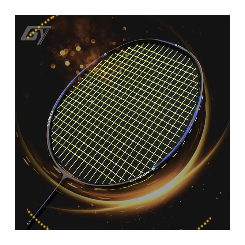 Guang Yu A1 Badminton Racket, Carbon T700, Ultra Light 4U, Professional, Durable, Single, Offensive, Defensive String, 22-30lbs