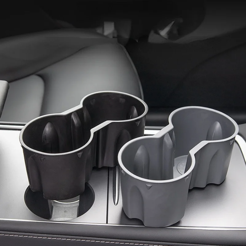 

Car Water Cup Holder Compatible with Tesla Model3Y Round Cup Holder Central Control Card Slot Fixing Limiter Mounts Accessories