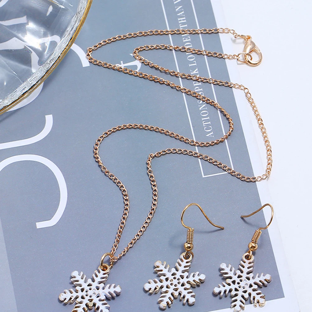 

2 Set Christmas Charms for Jewelry Snowflake Ornaments Necklace Earring Earing Cute