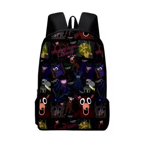 3D New Game Roblox 99 Nights in The Forest Creative Peripheral Cartoon Backpack Student Double Layer Bag Decoration Gift