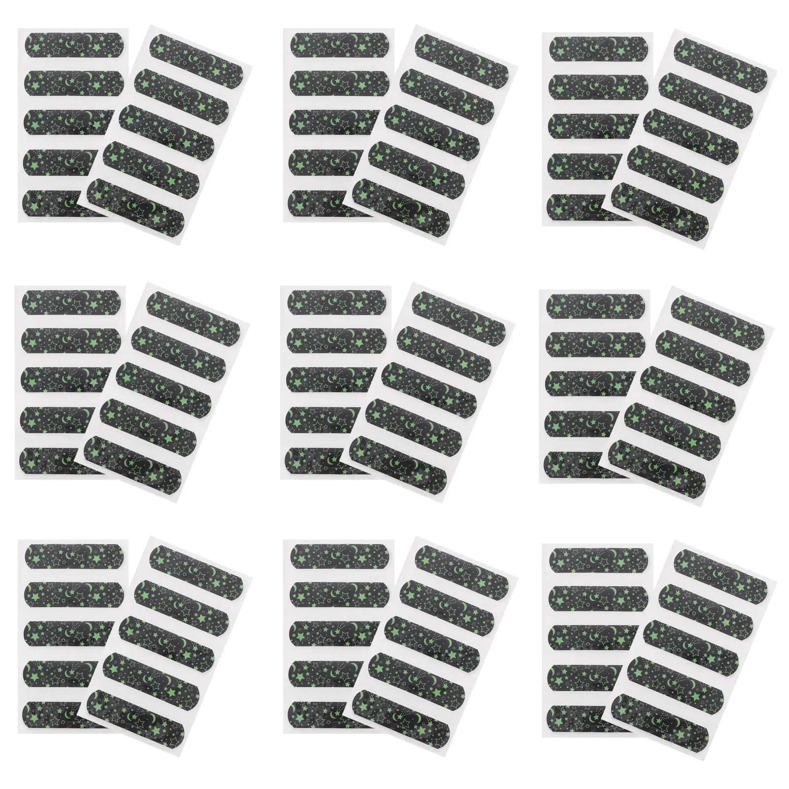 

100Pcs Glow in Dark Wound Bandages Breathable Adhesive Small Wound Patches Portable Kids Injured Caring Bandages First Aid