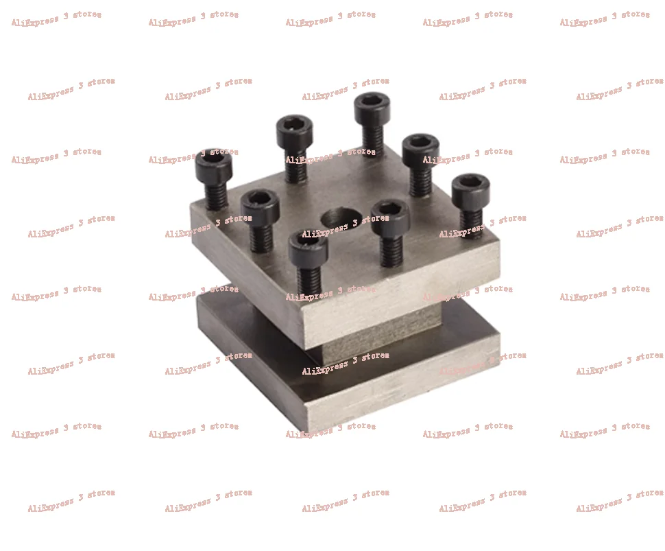 New Square Tool Post Rest Metal Holder, Lathe Spare Parts For WM210V-212-M6  Machine Part Accessories With Screw