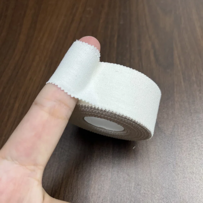 2,5/3,8/5 CM * 10 M Baumwolle Selbst-klebe Sport Band Für Finger Knöchel Schutz Handgelenk unterstützung Verstauchung Feste Medizinische Bandage Wunde Wrap – Detail 4