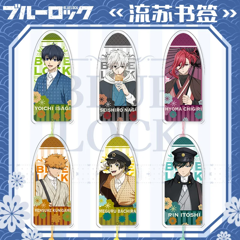 

11cm Blue Lock Acrylic Antique Style Bookmark Rin Figure Acg Decoration Rensuke Kunigami Accessory Yoichi Isagi Peripherals Toys