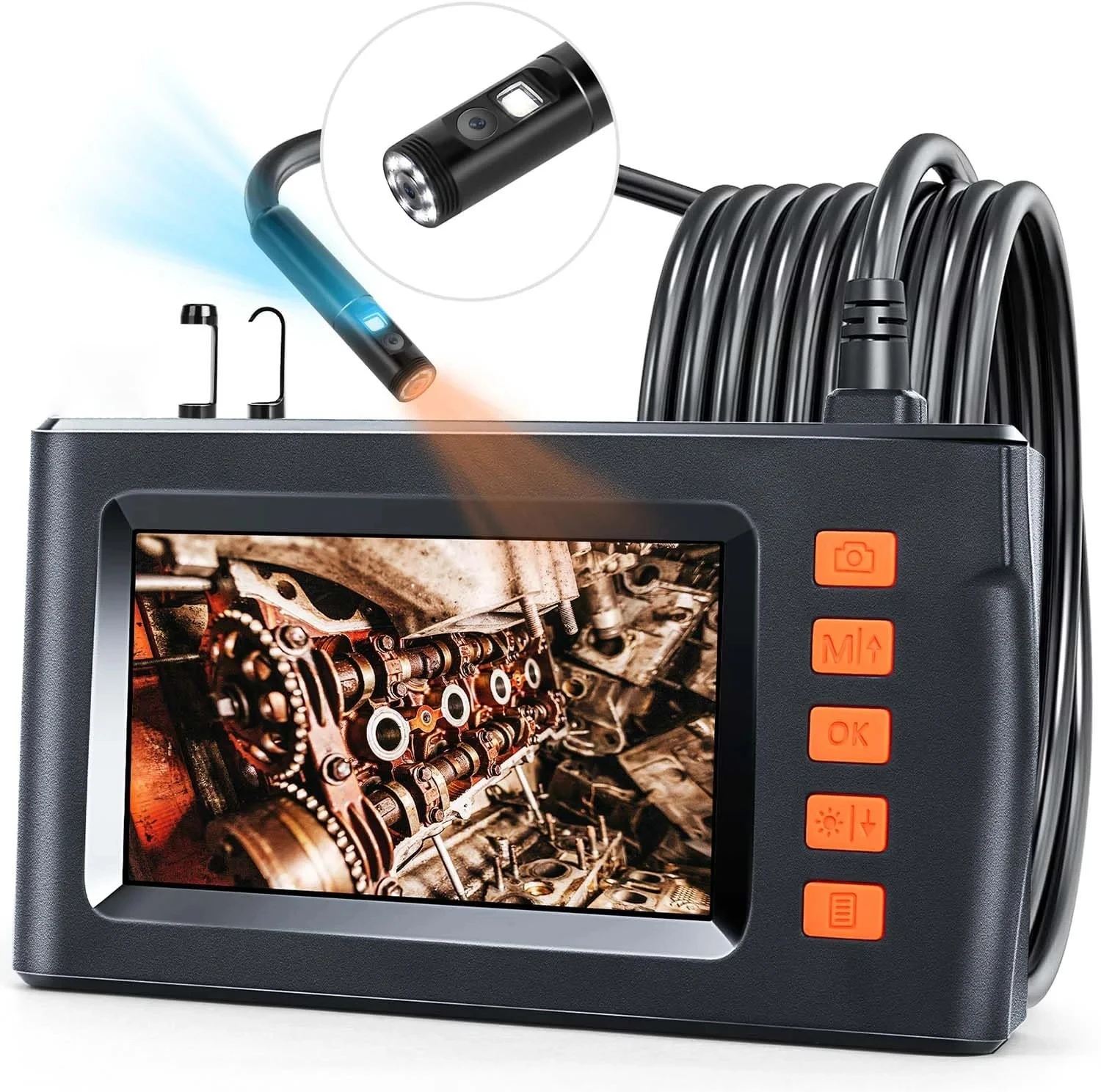 

1080P HD Borescope Inspection Camera 4.3'' LCD Single & Dual Lens Endoscope Camera lP67 Waterproof Snake Camera for Home Drain