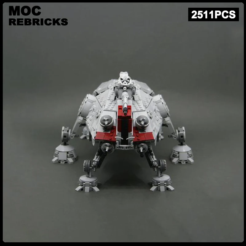 Space War Series Republic hexapod Robot ATTE MOC Building Block  Assembly Model BricksToys Children\'s Christmas Gif