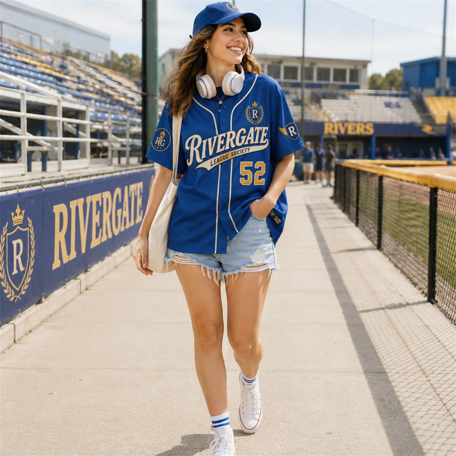 Women's Baseball Jersey T‑shirt Vintage Short Sleeve Button Up Baseball Jersey For Street Sports Daily Casual Outdoor Apparel