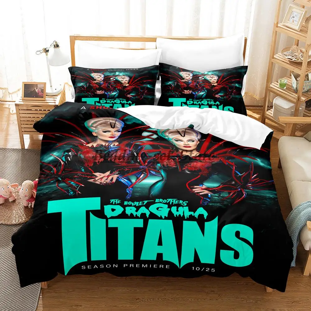 

2023 Boulet brothers dragula titans Bedding Set Single Twin Full Queen King Size Bed Set Aldult Kid Bedroom Duvetcover Sets Bed