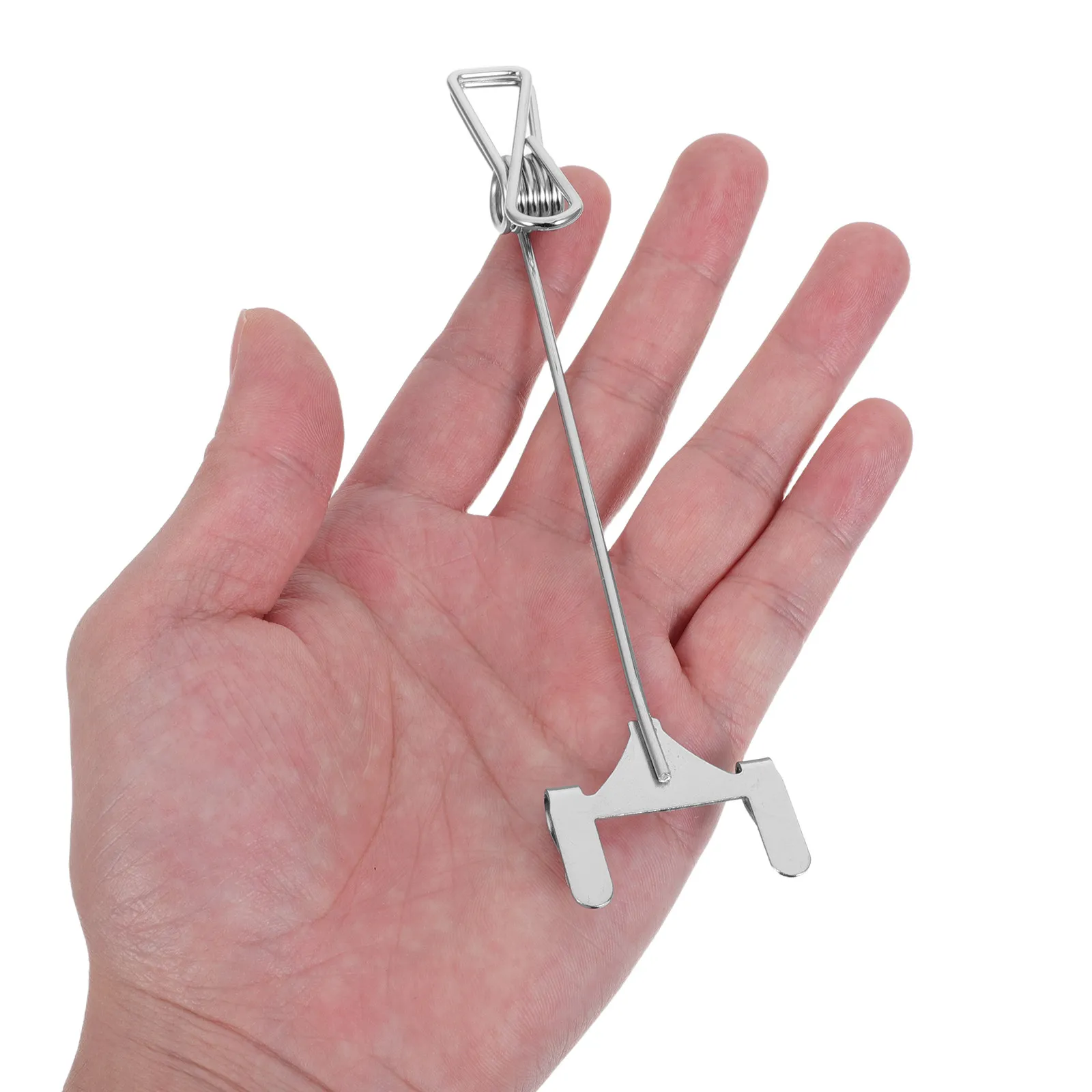 4Pcs Price Tag Display Clips Black Metal Sign Holder Clips for Retail Store Shelf Label Promotion Vendor Table Merchandise Sign
